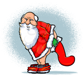 Santa and the Naughty List Cartoon