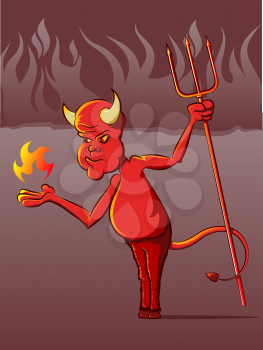 Devil in Hell Cartoon