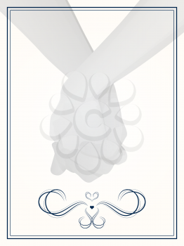 layout for wedding invitation, save the date, or thank you cards