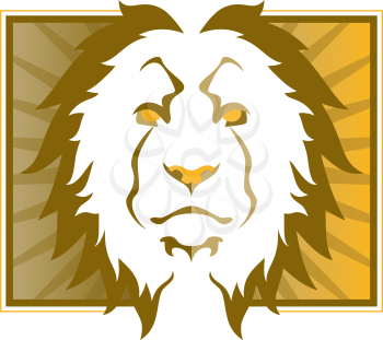 Lion Head Illustration