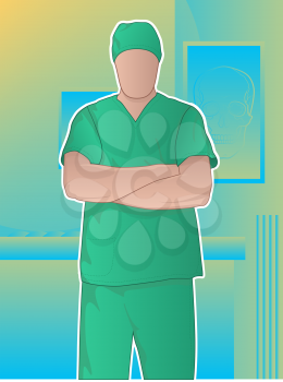 Surgeon with Arms Crossed