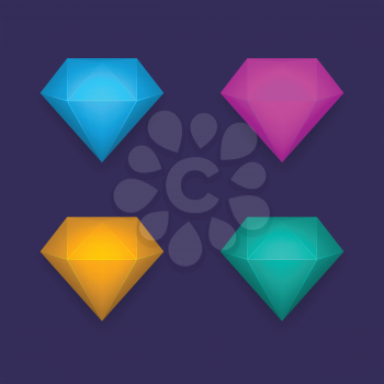 Colored diamonds, vector background eps 10