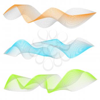 Digital wave, sound equalizer, vector colorful abstract background