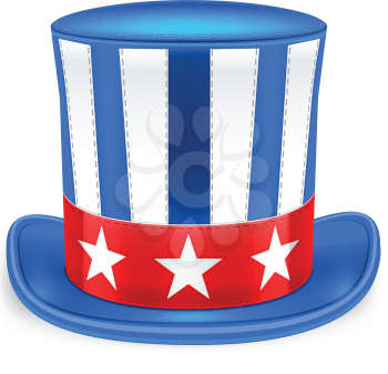 Royalty Free Clipart Image of a Fourth of July Hat