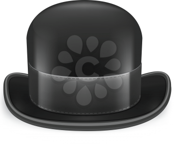 Royalty Free Clipart Image of a Bowler Hat