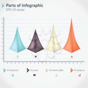 Modern business origami style options banner. Vector illustration. Vector arrows. For workflow layout, number options, step up options, web design, infographics.