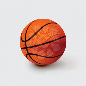 Vector Basketball isolated ball on a white background
