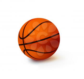 Vector Basketball isolated ball on a white background