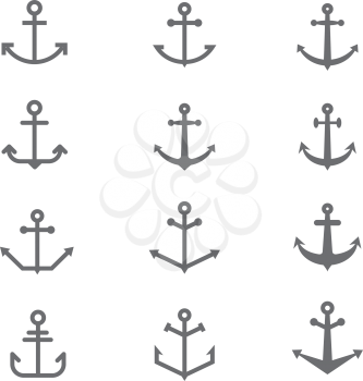 Set of anchor symbols. Vector.