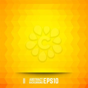 Yellow abstract rhombus background. Vector illustration.