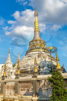 Wat Saen Fang  - Buddhists temple in Chiang Mai, Thailand in a summer day