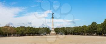 Monument aux Girondins on Quinconces square in Bordeaux in a beautiful summer day, France