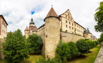 Marienberg Fortress in Wurzburg in a beautiful summer day, Germany
