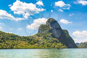 Ao Phang Nga national park, Thailand in a summer day