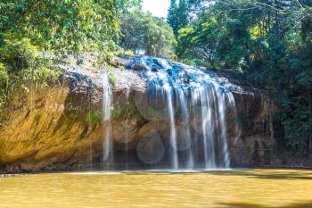 Prenn Waterfall in Dalat, Vietnam in a summer day