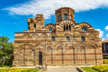Church of Christ Pantocrator in Nessebar, Bulgaria in a beautiful summer day