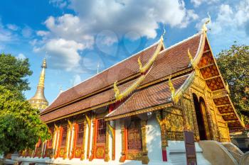 Wat Saen Fang  - Buddhists temple in Chiang Mai, Thailand in a summer day