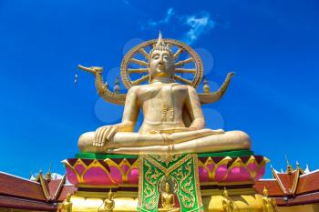Big Buddha on Koh Samui, Thailand in a summer day