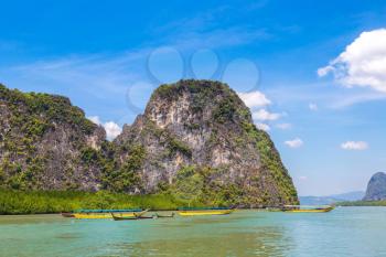 Ao Phang Nga national park, Thailand in a summer day