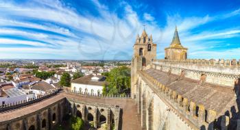 Cathedral of Evora, Portugal in a beautiful summer day