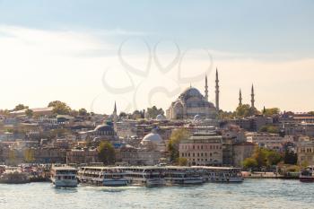 Istanbul view, Turkey in a beautiful summer day