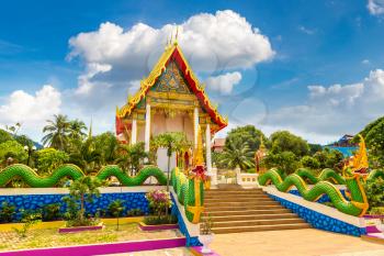 Karon Temple at Phuket in Thailand in a summer day