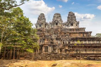 Ta Keo temple ruins is Khmer ancient temple in complex Angkor Wat in Siem Reap, Cambodia in a summer day