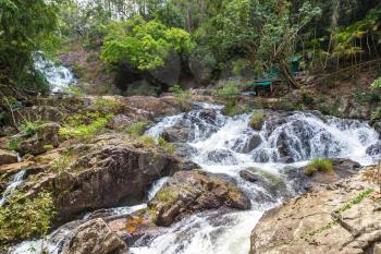 Datanla Waterfall in Dalat, Vietnam in a summer day