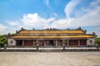 Thai Hoa Palace in Hue Citadel, Imperial Royal Palace, Forbidden city in Hue, Vietnam in a summer day
