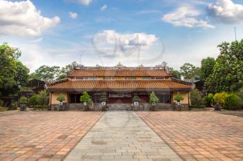 Imperial Minh Mang Tomb in Hue, Vietnam in a summer day