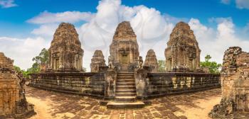 Panorama of Pre Rup temple in complex Angkor Wat in Siem Reap, Cambodia in a summer day