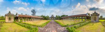 Panorama of Temple of Literature in Hue, Vietnam in a summer day