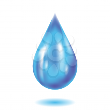 colorful illustration with water drop on a white background for your design
