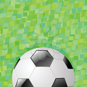 colorful illustration with football background for your design