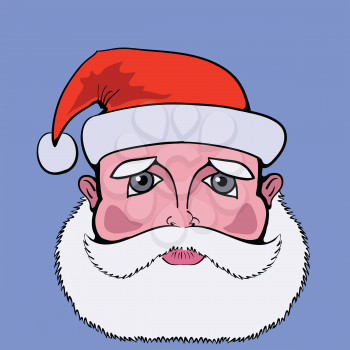 colorful illustration with santa claus for your design
