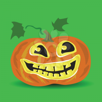 colorful illustration halloween pumpkin for your design
