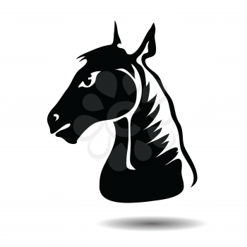  illustration with horse head for your design