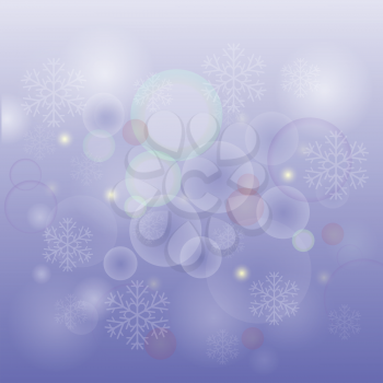 colorful illustration with  snow  background for your design