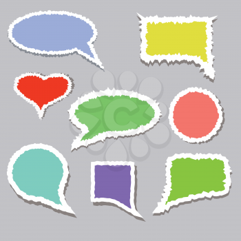 colorful illustration with speech bubble  for your design