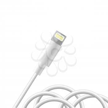  illustration with smart phone connector for your design