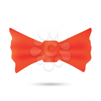 colorful illustration with  red bow for your design