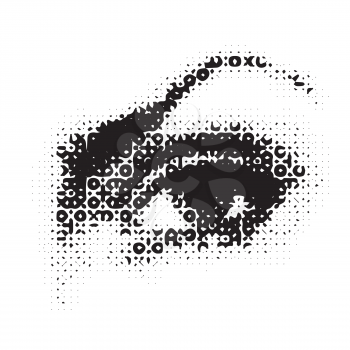  illustration with female eye for your design