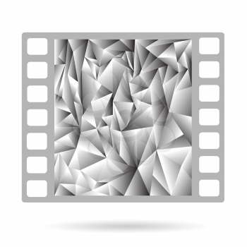  illustration with film strip on a white background for your design