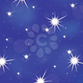 colorful illustration with stars background for your design