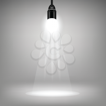  illustration with  spotlight background for your design