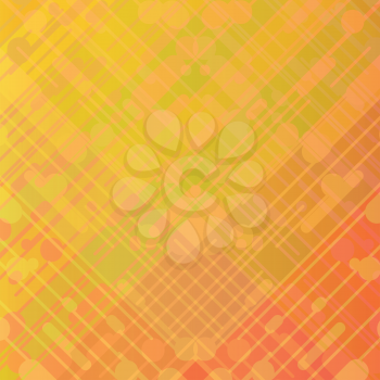 colorful illustration  with  abstract orange background