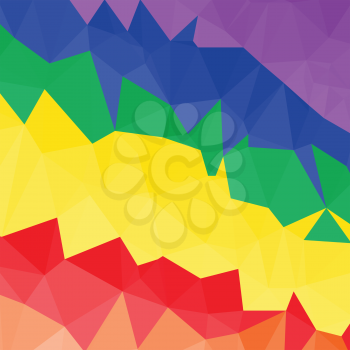colorful illustration  with  abstract polygonal background