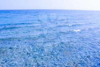 Sea background. Blue water texture. 