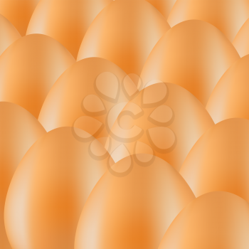  Set of Brown Organic Eggs. Eggs Background.