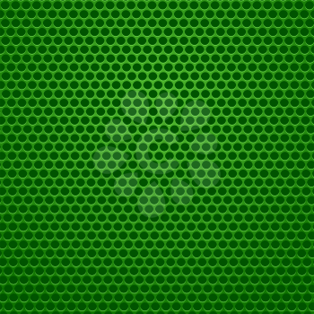 Perforated Metal Green Background. Abstract Green Pattern.